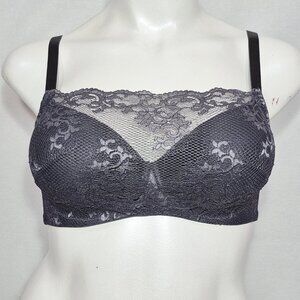 34DD Soma Gorgeous Lace Cami Camisole Cami Underwire Bra Gray